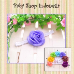 large H094 Bandana Burning Rose Small 25 ungu muda